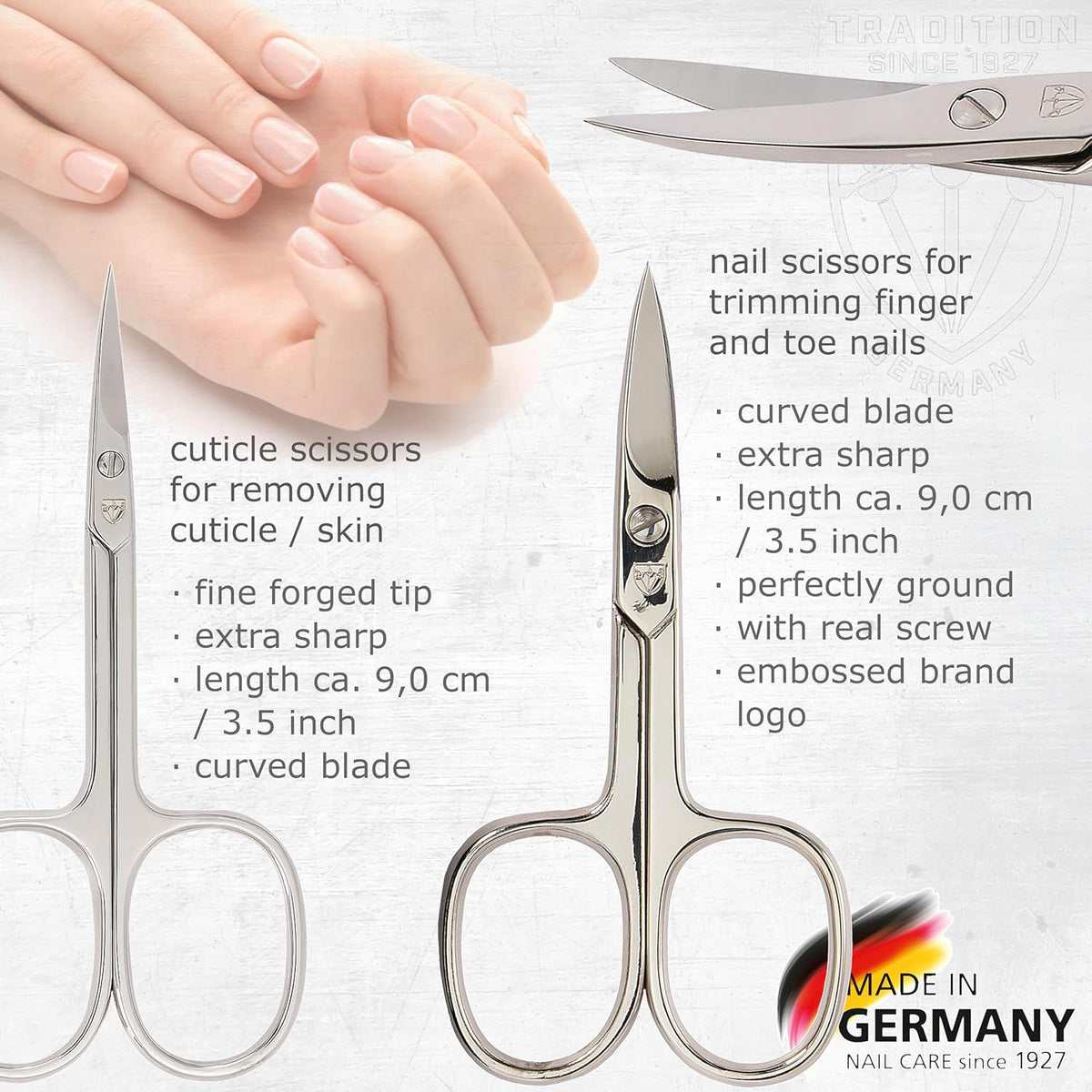 brand quality 10 piece manicure pedicure grooming kit set for professional finger & toe nail care scissors clipper