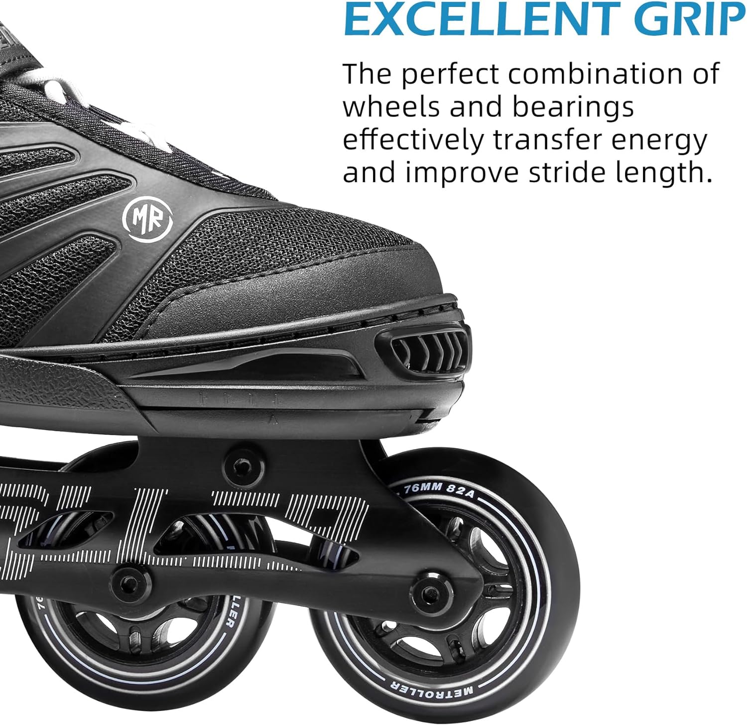 Adult Inline Skates for Men Women Teens | Comfortable Adjustable Recreational Skates Convenient Closure Entry Level