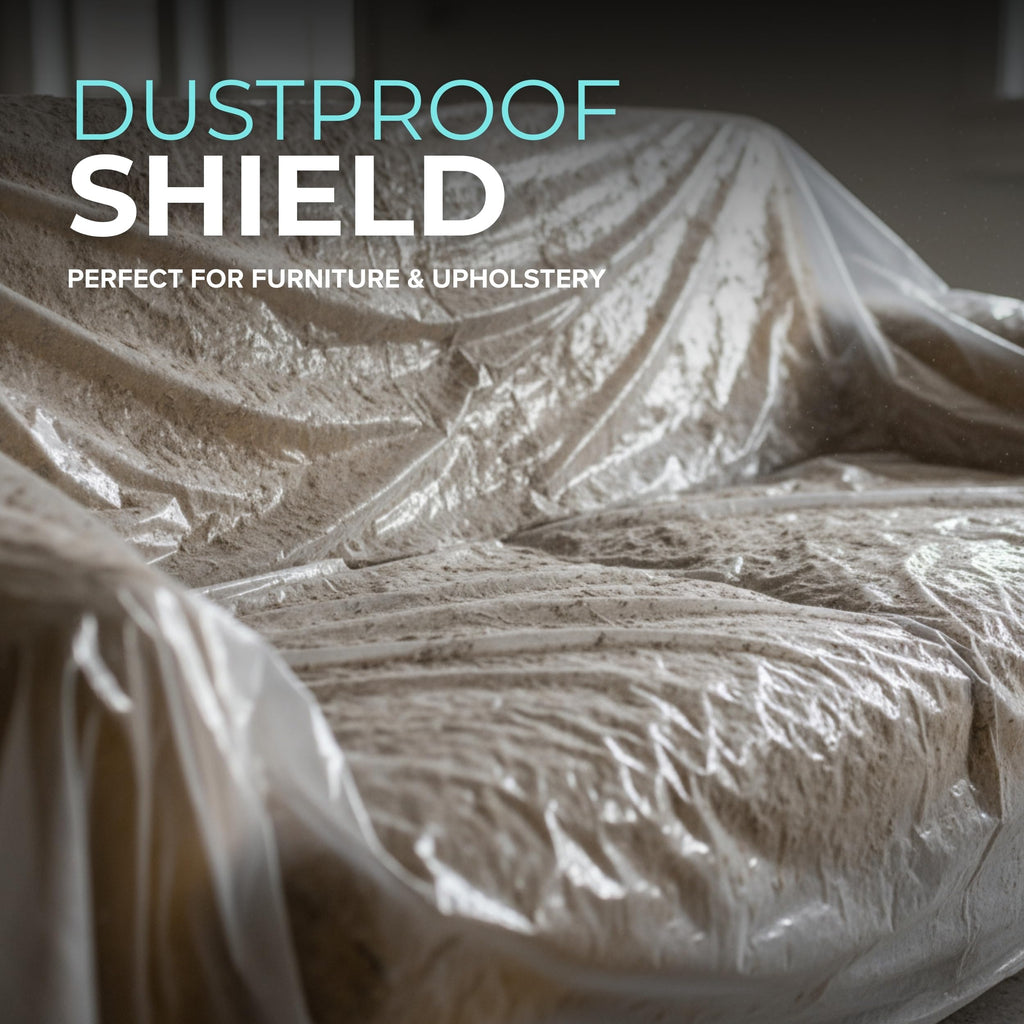 12 x 9 Ft Drop Cloths (24-Pack) – Plastic Sheeting & Painters Plastic Tarps for Painting, Waterproof Floor &
