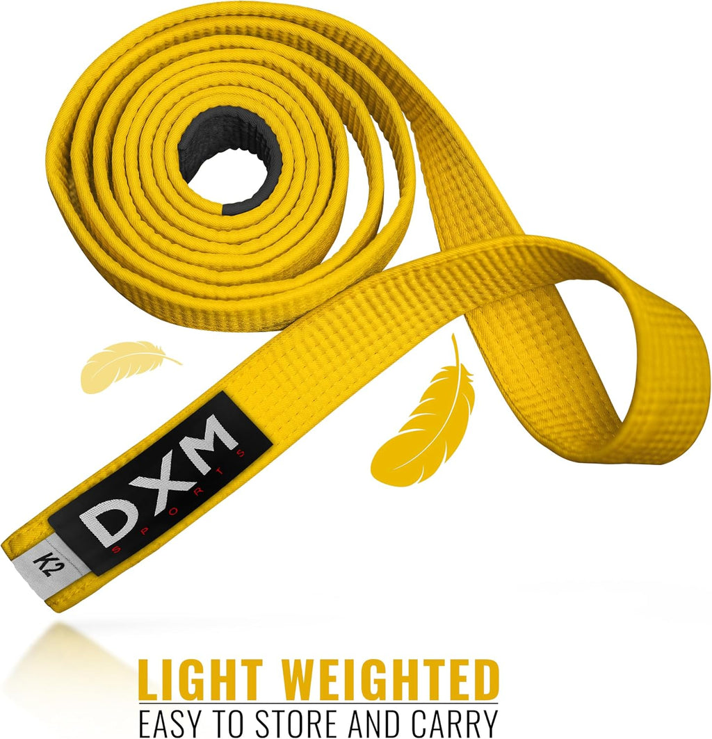 Martial Arts Belt for Karate, Aikido, Judo and Taekwondo - Durable Cotton Double Stitched for Kids and Adults