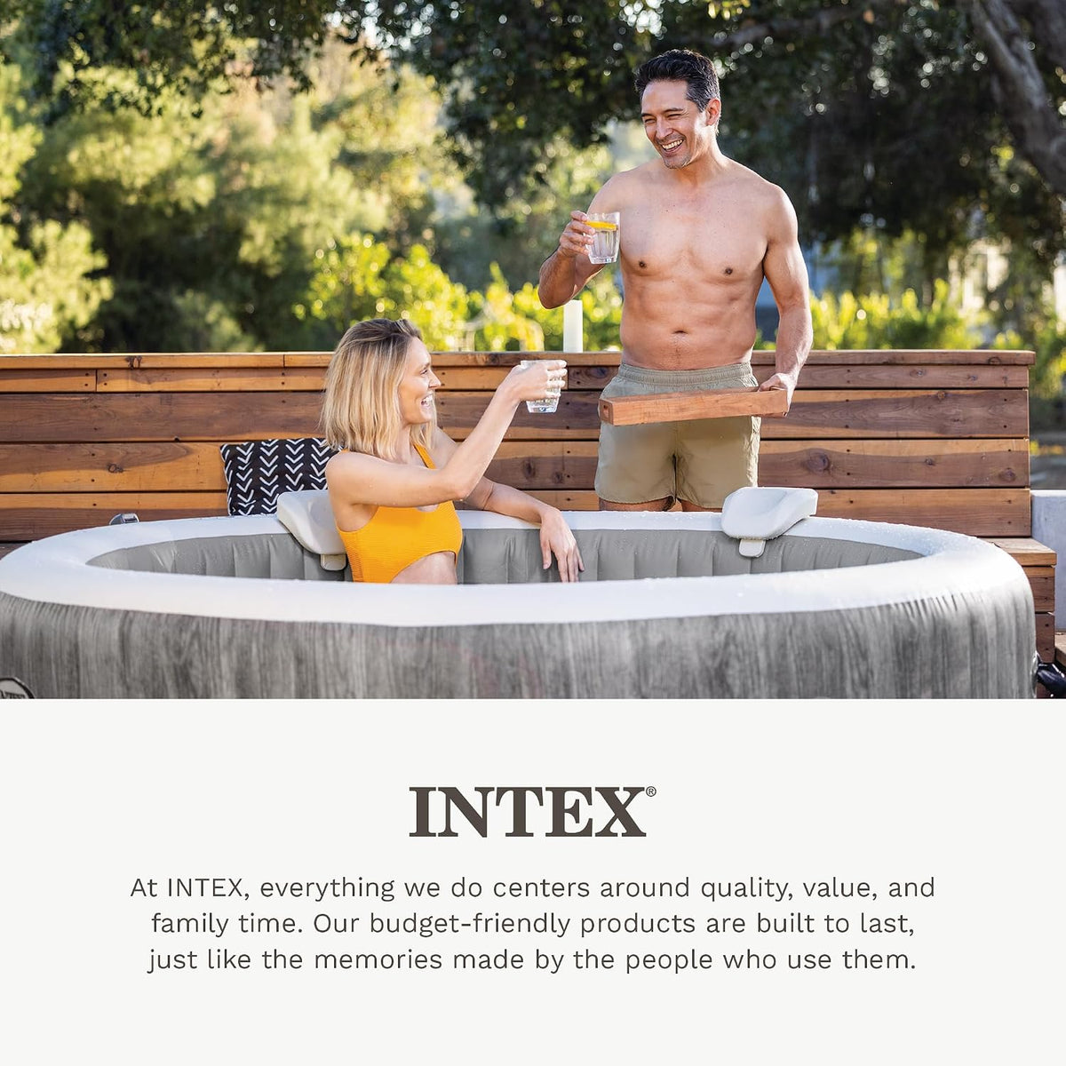 Intex PureSpa Cushioned Foam Headrest Pillow for Inflatable Hot Tubs