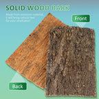 2 Pcs Tree Cork Bark for Reptiles Climbing Platform 12x8 Inch