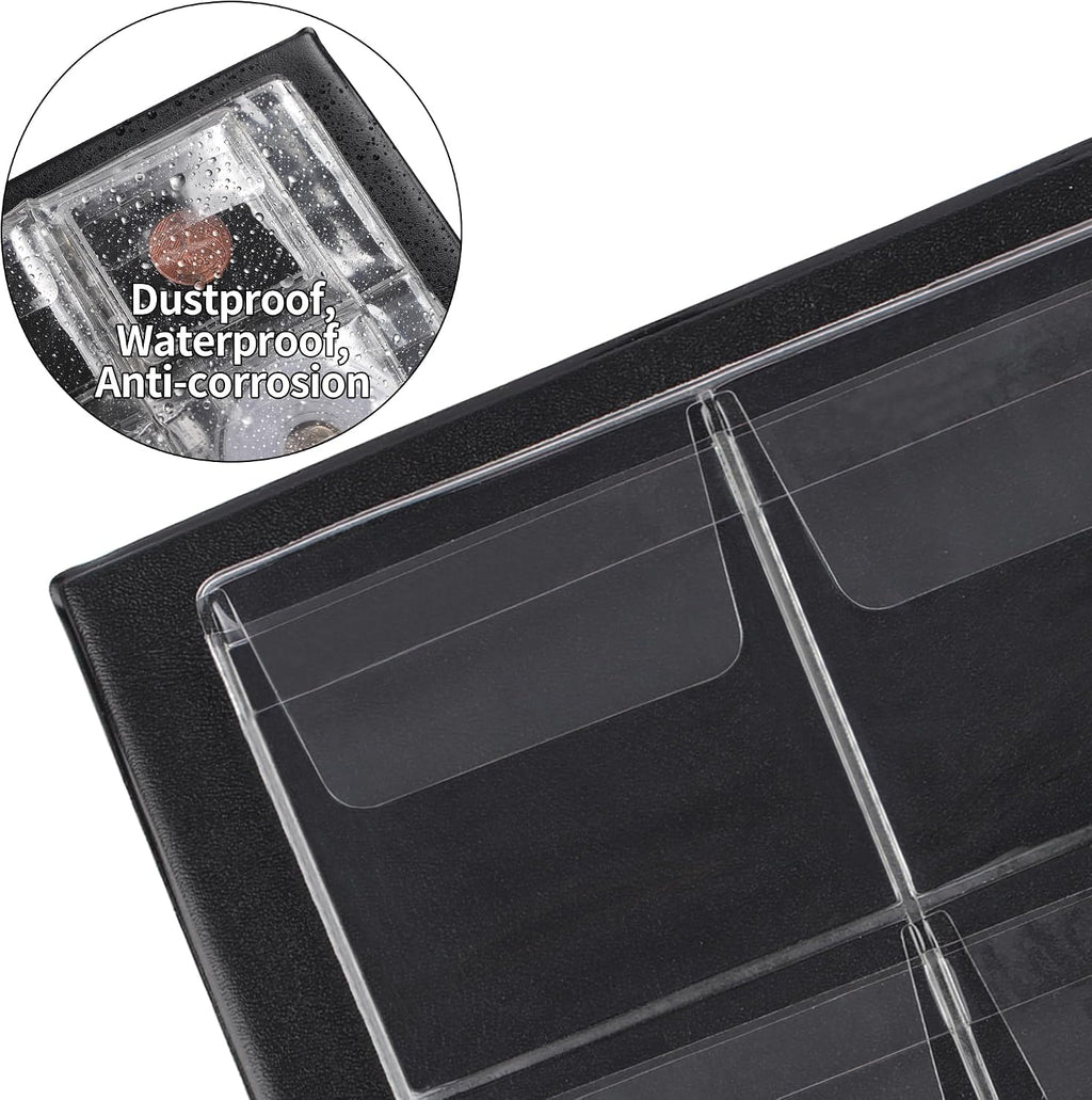 36 Pockets Coin Capsule Holder Album - 2.3x2.2 inches | Uncle Paul Coin Collecting Book with 6 Pages, Collection
