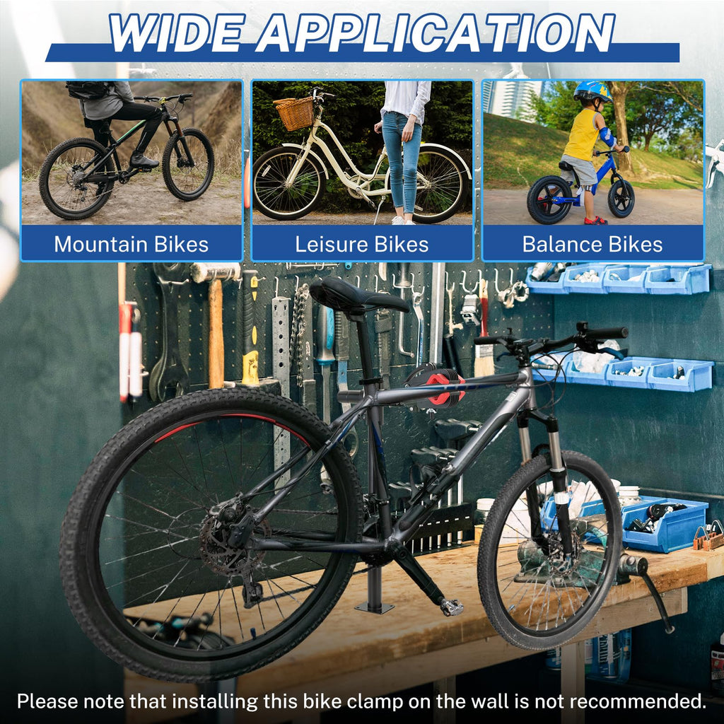 Height Adjustable Bike Repair Stand Bench Mount