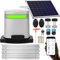 1400lb Sliding Gate Opener, Solar Power | WiFi Control | Built-in Battery Backup, Rack Driven Automatic Slide Gate