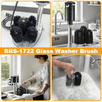 BRS-1722 Glass Washer Brush Part Kit Compatible with Bar Maid Glass Washer