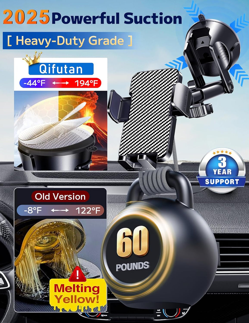 Dash Mounted Holders Phone Holders for Your Car Phone Mount for Car Windshield Dashboard Air Vent Universal Desk