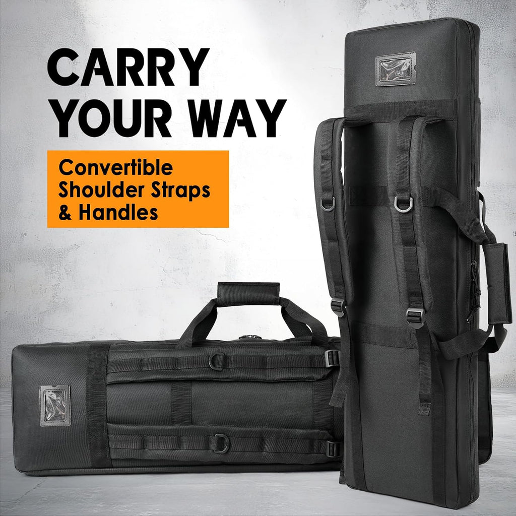 Single Soft Rifle Case 36'' Gun Bag Water & Dust Resistant Storage | Padded Case for Pistol & Accessories, Ideal