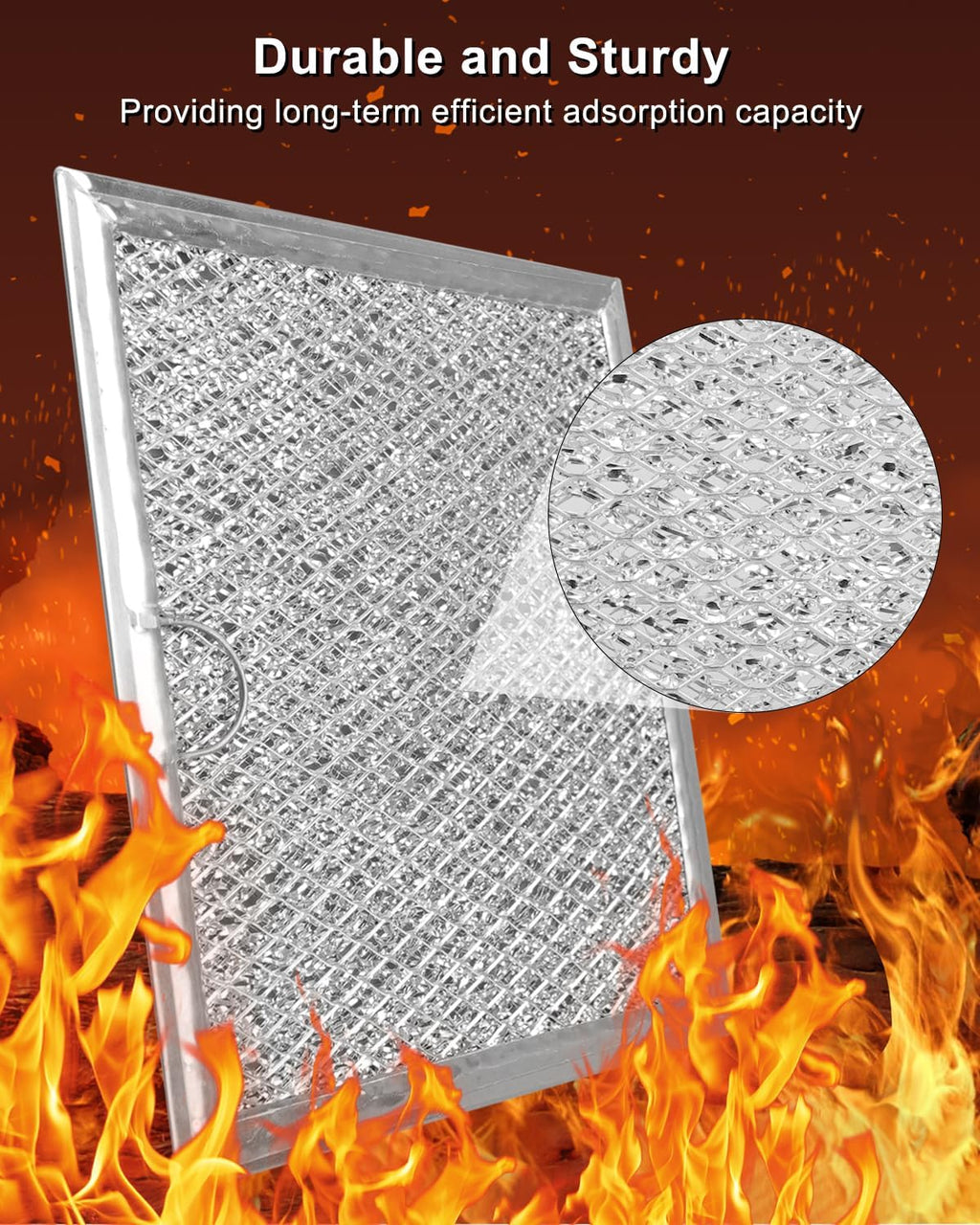 2Pcs Microwave Grease Filter Fit for Samsung ME19R7041FS ME19R7041FT