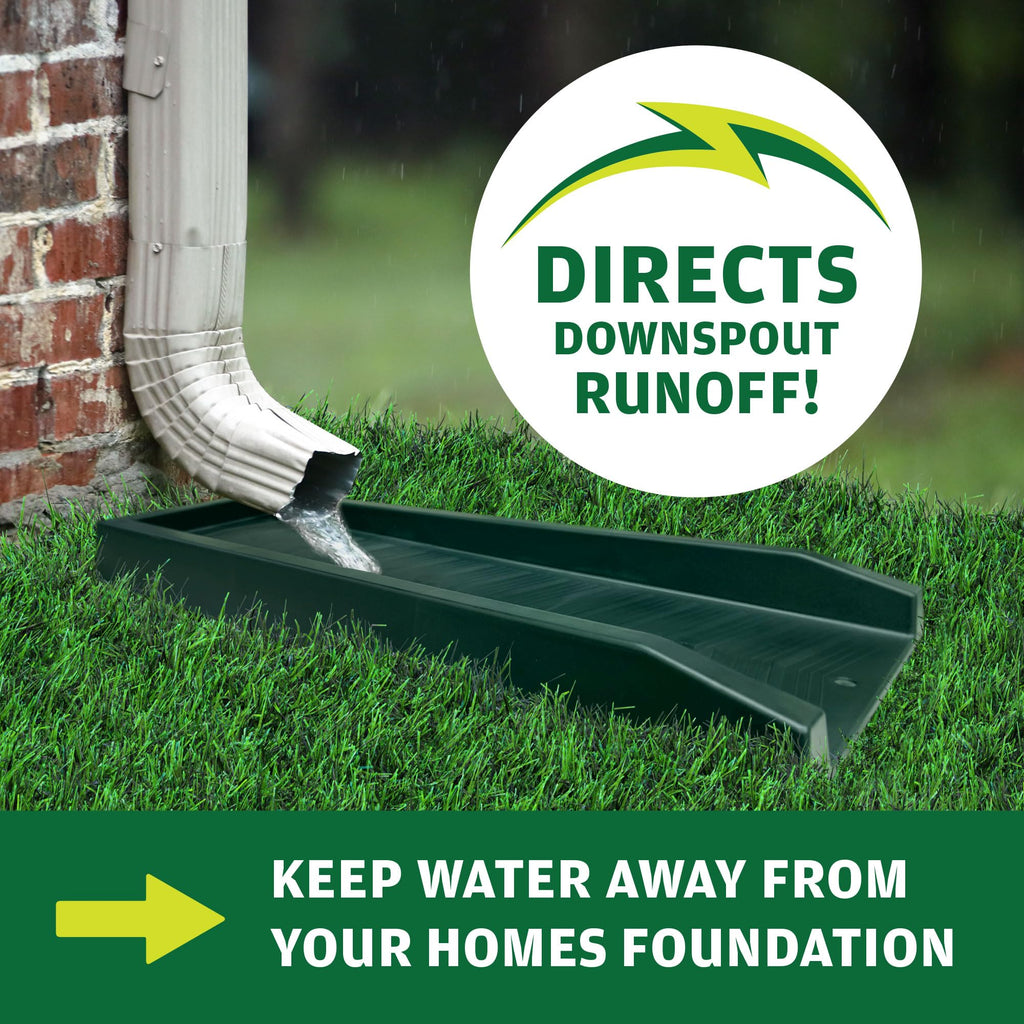 Splash Block, Decorative Gutter Downspout Extensions, Splashguard, Foundation Water Diverter, Rain Gutter Guard