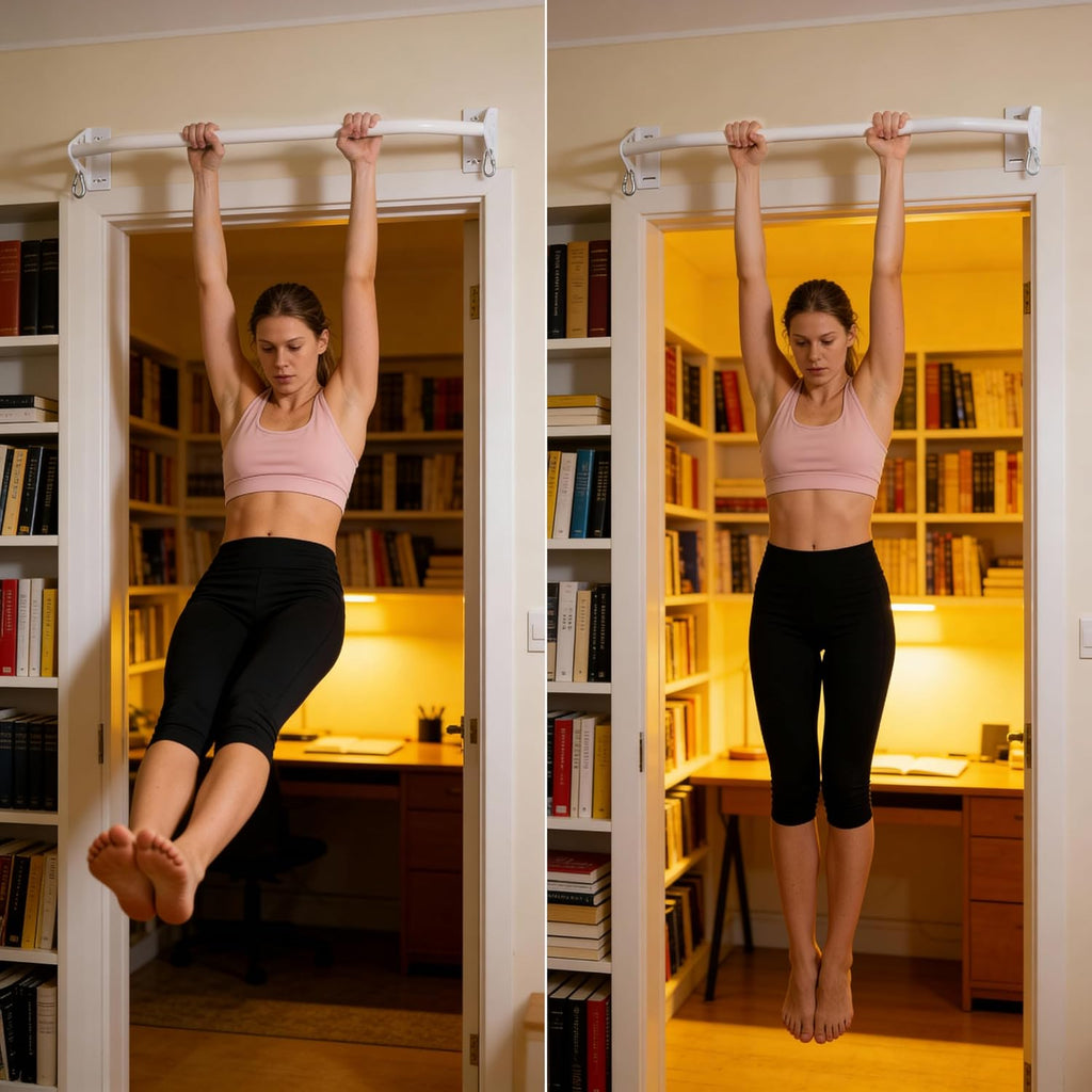 Wall Mounted Pull Up Bar Doorway, Heavy Duty Strength Training Pull-Up & Chin Up Bars for Doorframe, Support Beam or