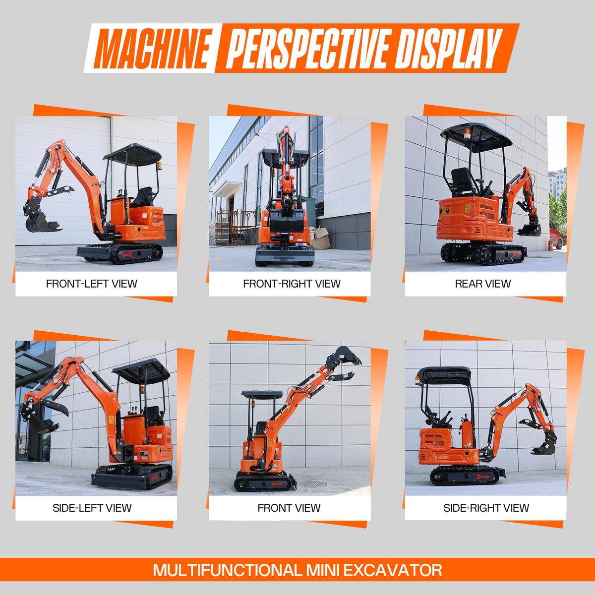 3100lbs Compact Mini Excavator with B&S Gas Engine & Side Swing