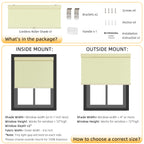 Blackout Window Shades, Cordless Roller Blinds for Indoor Windows