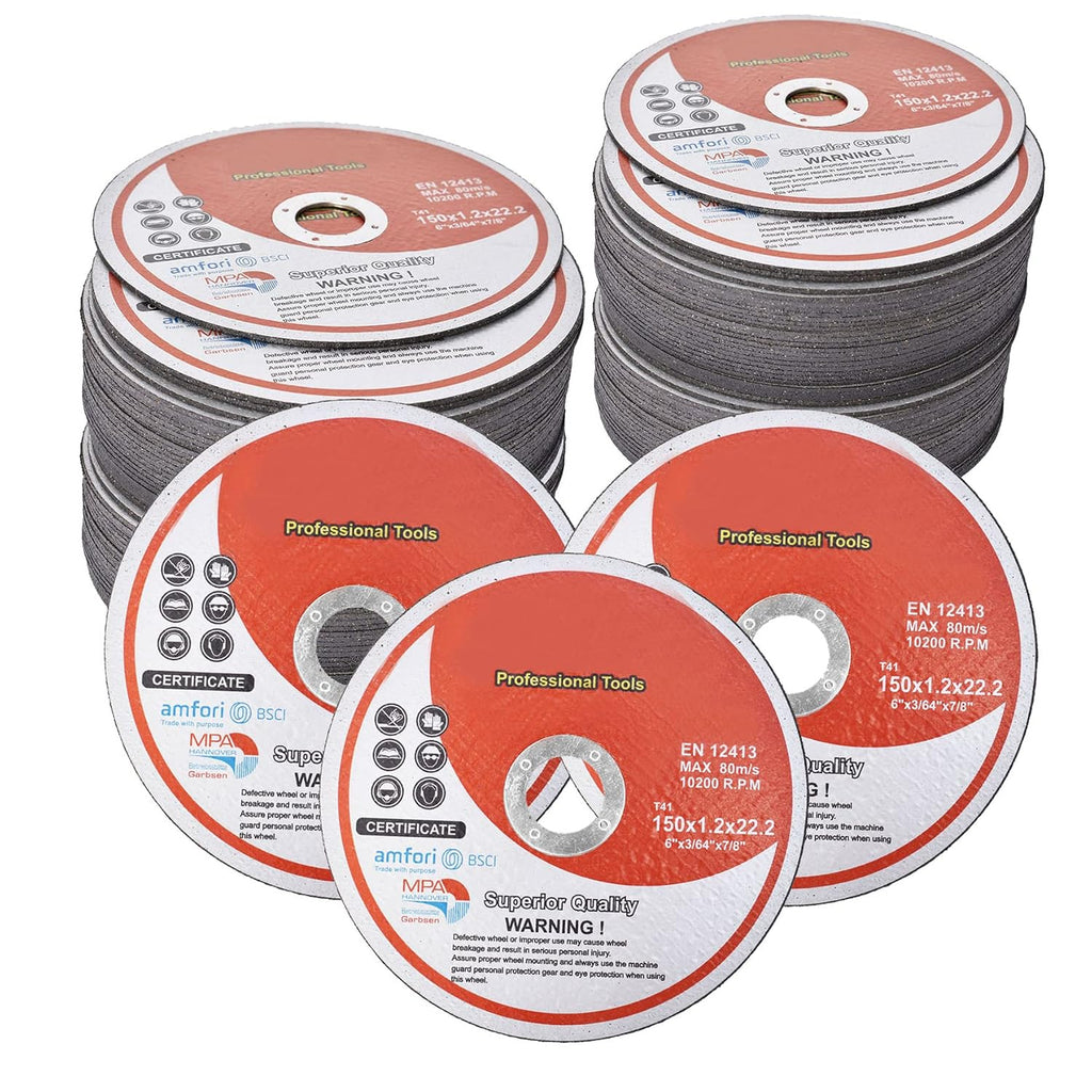 WFLNHB 100 Pack 6 Inch Cut Off Wheels 6 x .045 x 7/8 Inch