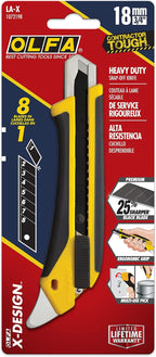 18mm Heavy-Duty Utility Knife (LA-X) - Fiberglass, Chemical Resistant