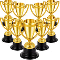 Mini Trophies Bulk for Kids, 9Pcs Plastic Gold Small Trophy Cups, Golden Award Trophy Cups for Classroom School