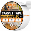 Double Sided Carpet Tape, 2" x 90 ft Rug Tape for Floors & Rugs