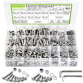 500Pcs M6 M8 Button Head Hex Socket Metric Screws Assortment Kit