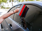 Window Squeegee for Window Cleaning, Window Cleaner Tool for Car Windshield, Shower Door, Boat | 2-in-1 Mini Squeegee