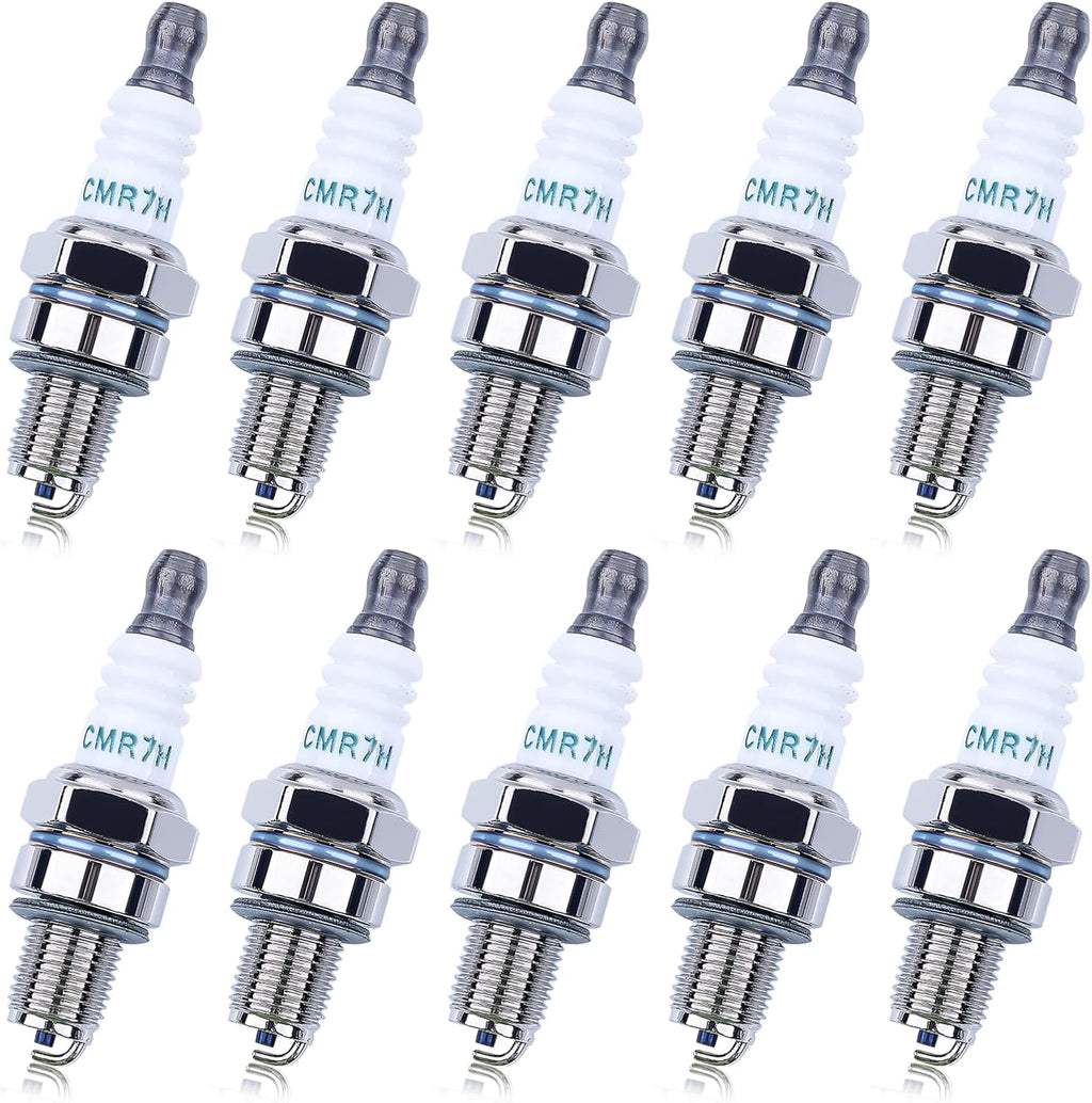 10 Pack CMR7H Spark Plugs, Spark Plug for Shindaiwa 3699-91867 Red Max 369991867, 506615101, 544260901, Sparkplug for Husqvarna 581362301 Stihl Redmax Blowers Brushcutters Trimmers Chain Saws