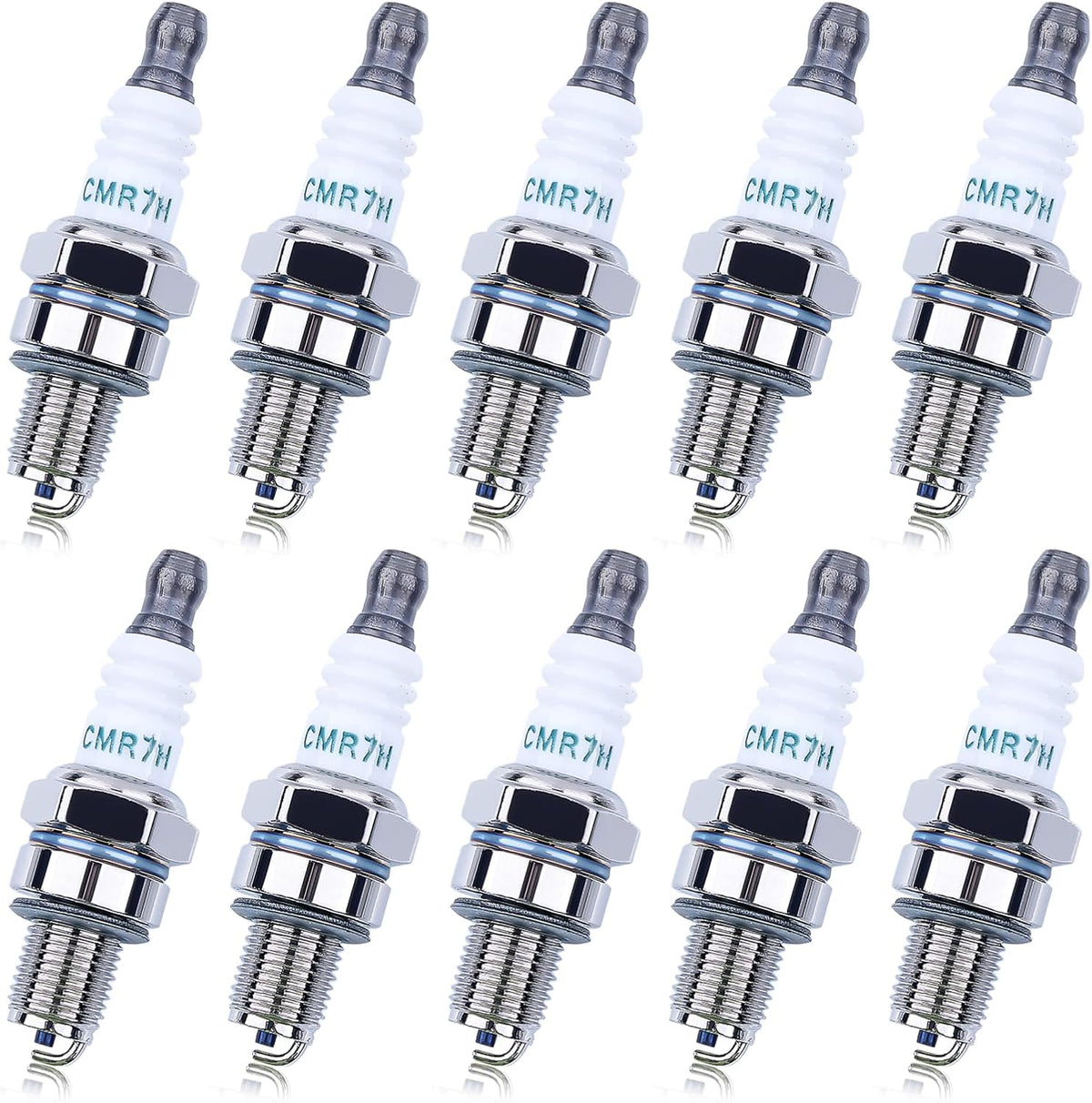 10 Pack CMR7H Spark Plugs, Spark Plug for Shindaiwa 3699-91867 Red Max 369991867, 506615101, 544260901, Sparkplug for Husqvarna 581362301 Stihl Redmax Blowers Brushcutters Trimmers Chain Saws
