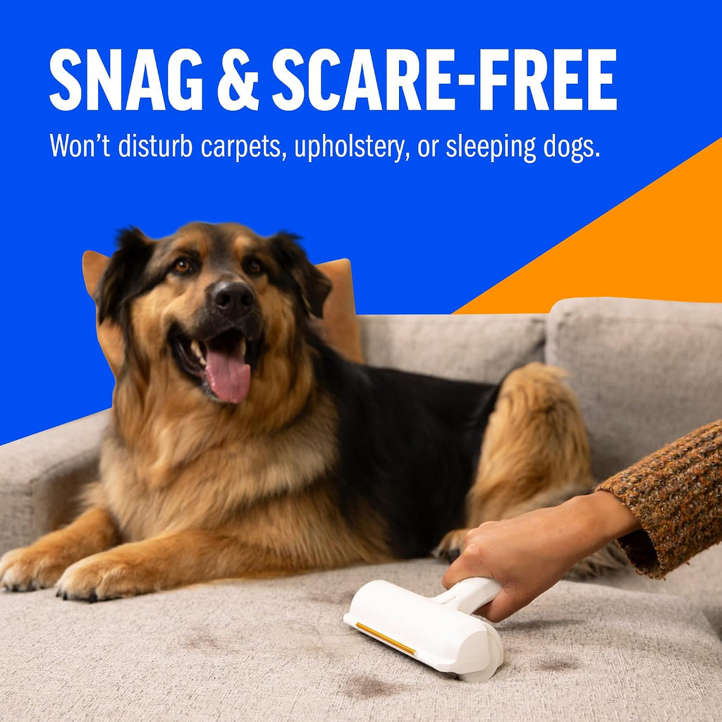 & Rake – Reusable Pet Hair Removal Roller with Rake Attachment for Cat & Dog Fur on Furniture, Couch, Carpet, Car