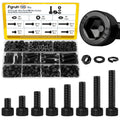 185PCS M6 Socket Screws Assortment Kit, M6x8/10/12/16/20/25/30/35 mm