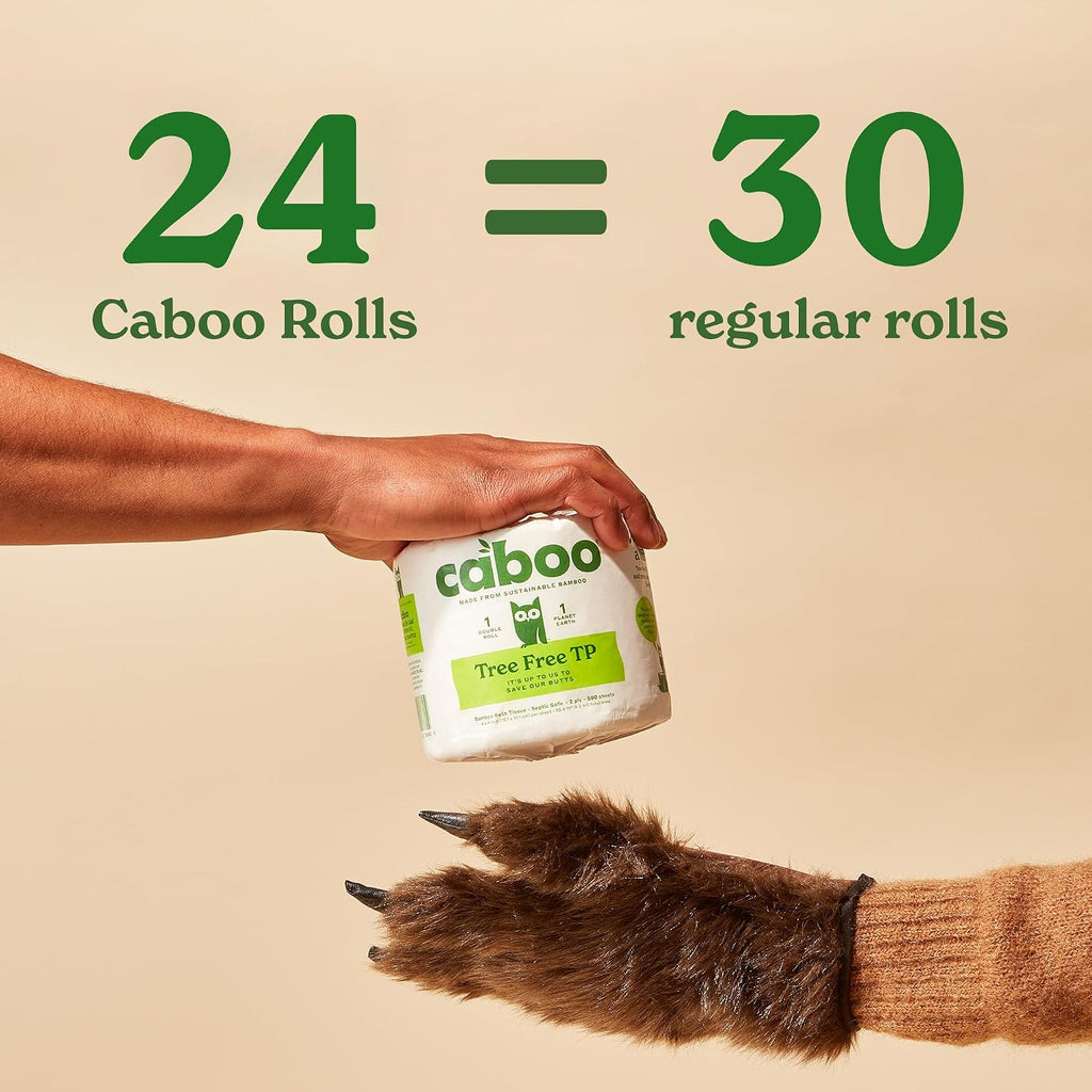 Tree Free Toilet Paper, PFAS Free, Septic Safe, 24 Rolls