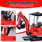 DS319CB,1.4 Ton Mini Excavator w/Kubota-Diesel Engine, w/Side Swing Boom