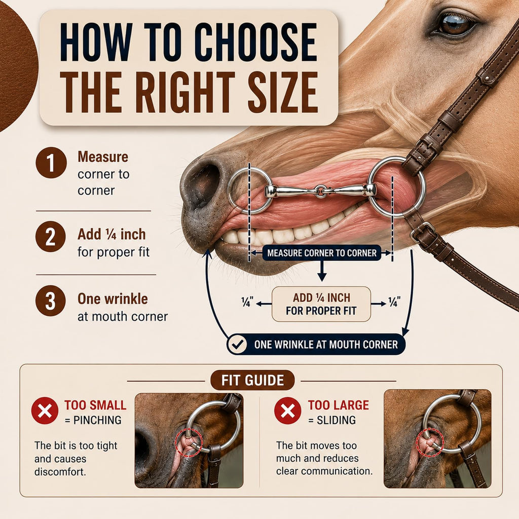 Loose Ring Snaffle Bit for Horses, Iron Training Bit, Direct Pressure for Young, Green or Sensitive Horses, Western