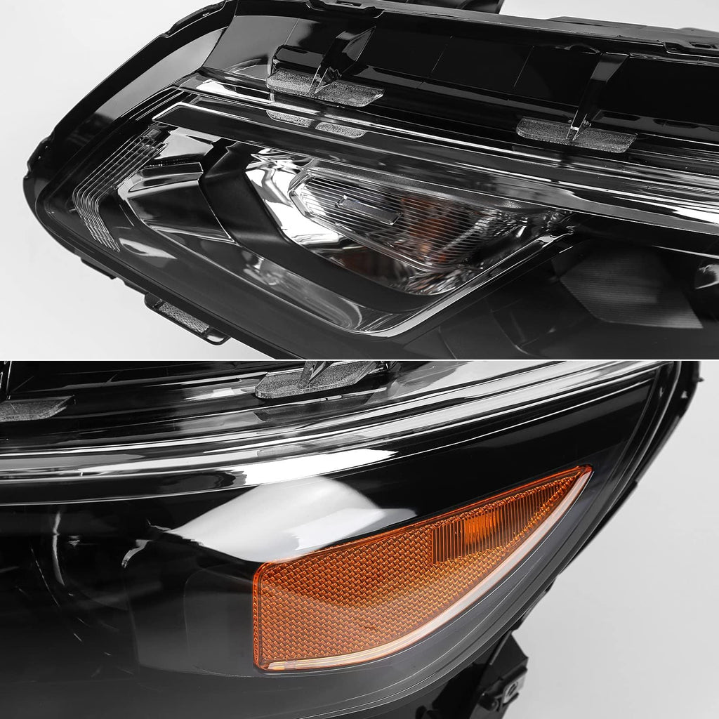 Headlight Assembly For Chevy Malibu 2016-2018 Halogen Headlamp Left