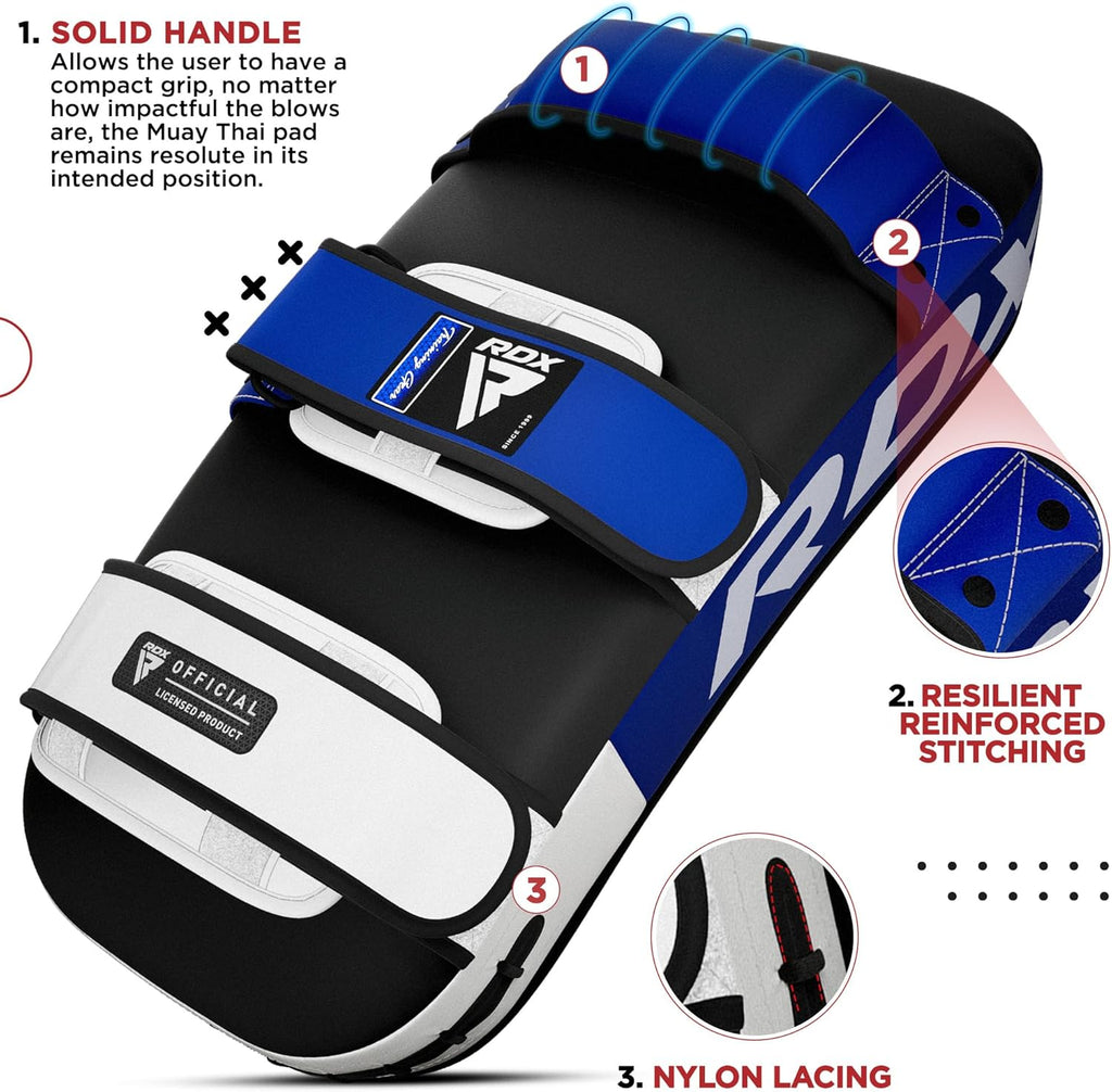 Muay Thai Pad for Training, Curved Kickboxing Kicking Strike Shield, Coaching Kick Boxing, MMA, Martial Arts, Karate