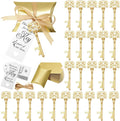 100 Sets Vintage Key Bottle Opener Wedding Favors, Wedding Party Souvenir Gift for Guests with Thank You Tag Card