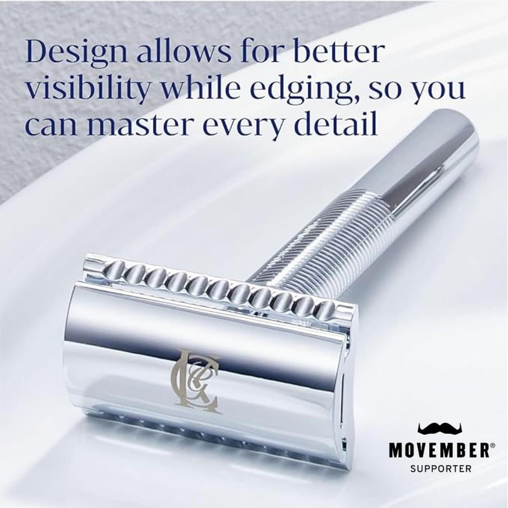 Double-Edge Safety Razor blades for better control, 100 count, with anti-friction coating
