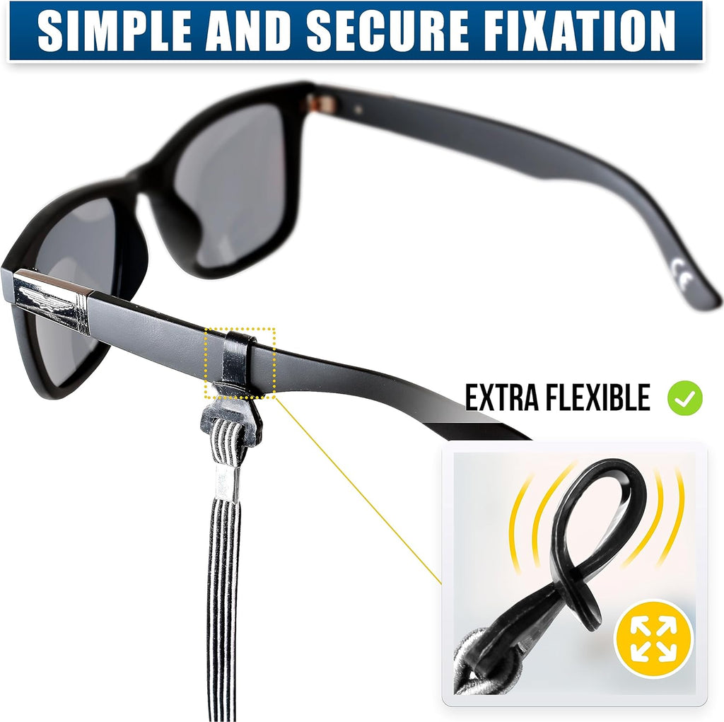 Eye Glasses String Holder Straps - Sports Sunglasses Strap for Men Women - Eyeglass Holders Around Neck - Glasses