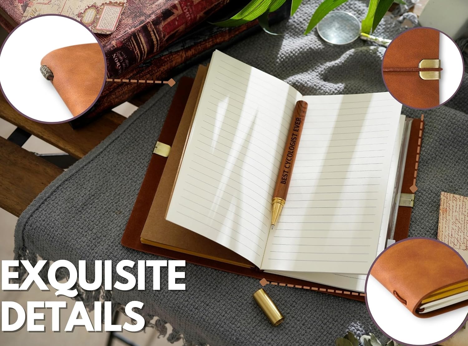 Cyclist Gifts for Men Women, Cycling Journal Pen Set for Bicyclists on Birthday, Christmas, Unique Notebook
