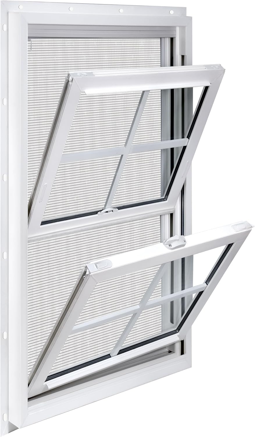 36" x 64" Vinyl Double Hung Window, White