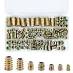 130Pcs M4-M10 Zinc Alloy Screw Nut Inserts Hex Socket