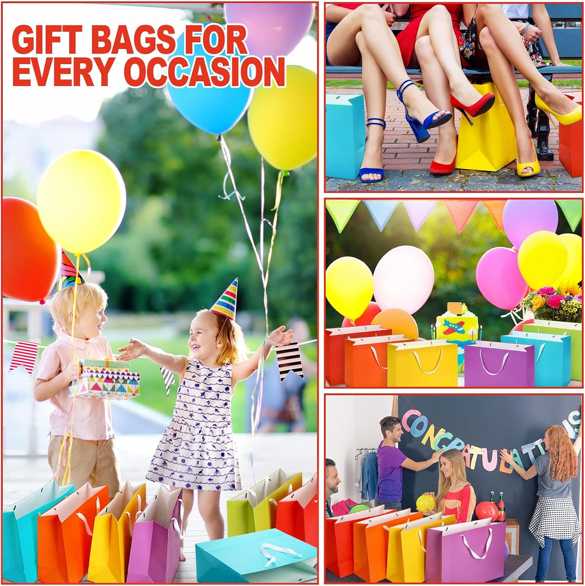 24 Pcs Extra Large Gift Bags with Handles 16 x 6 x 12 Inch