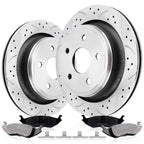 UNITHUB Rear Brakes and Rotors Kit 13.86"(352.2mm) Compatible for Ram 1500