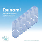 Tsunami 60 Day Vertical Urinal Screen No Mounting No Suction Cups Reversable Double Sided Design Maximum Splash