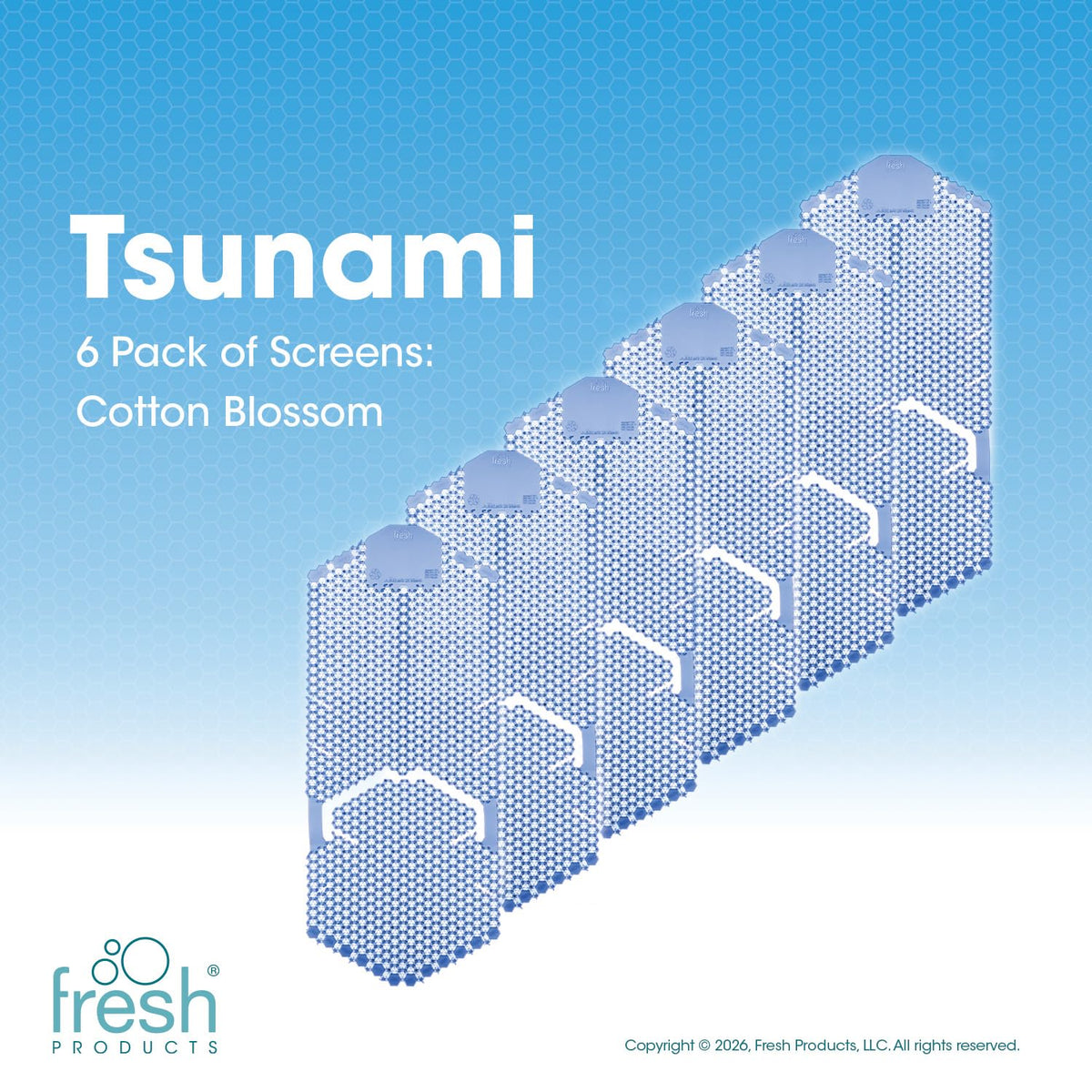 Tsunami 60 Day Vertical Urinal Screen No Mounting No Suction Cups Reversable Double Sided Design Maximum Splash