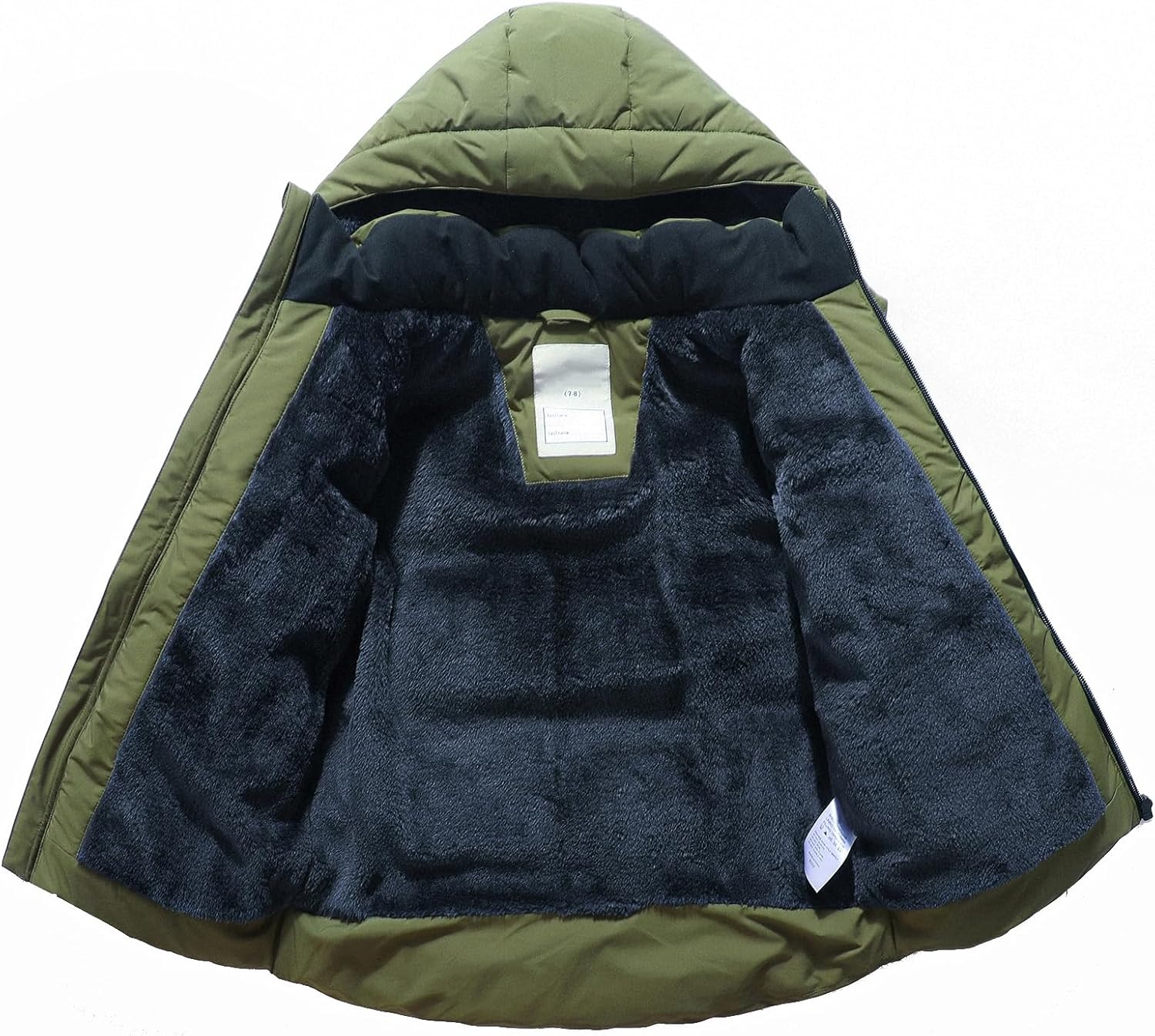 Kids Boy's Winter Coat | Fleece Lined Waterproof Jacket Puffy Cotton Coat Thick Hooded Down Outdoor Coats