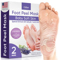 Foot Peeling Mask for Dry Cracked Feet | Foot Mask to Exfoliate Rough, Cracked, Dry Feet, Calluses for Soft Baby Feet