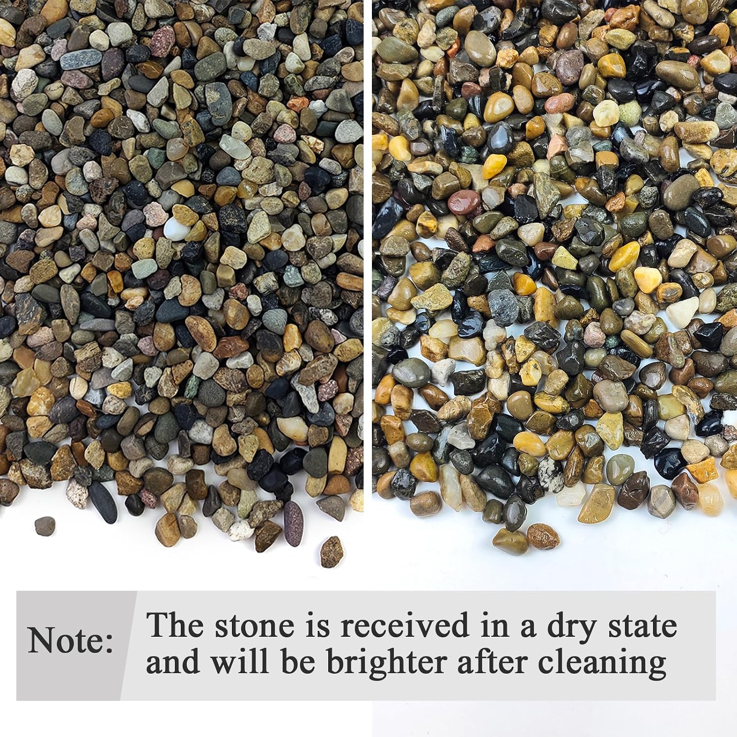 5 lbs Aquarium Gravel, 1/4 Inch Pea Gravel for Fish Tank | Natural Fish Tank Gravel, Decorative Pebbles River Rocks