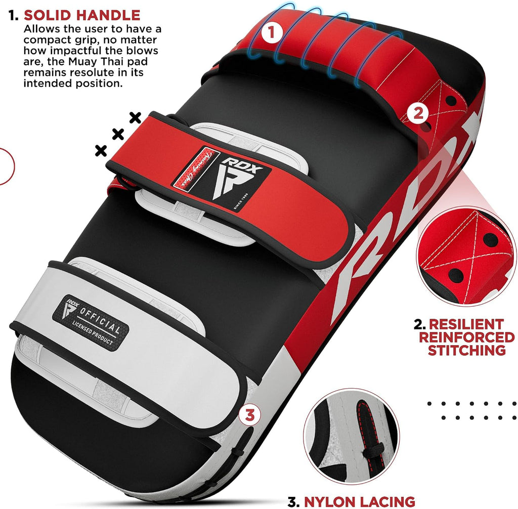 Muay Thai Pad for Training, Curved Kickboxing Kicking Strike Shield, Coaching Kick Boxing, MMA, Martial Arts, Karate