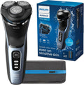 Philips Norelco 3600 Electric Shaver, Storm Blue | 27 Self Sharpening ComfortCut Blades, 5D Pivot & Flex Heads, Wet