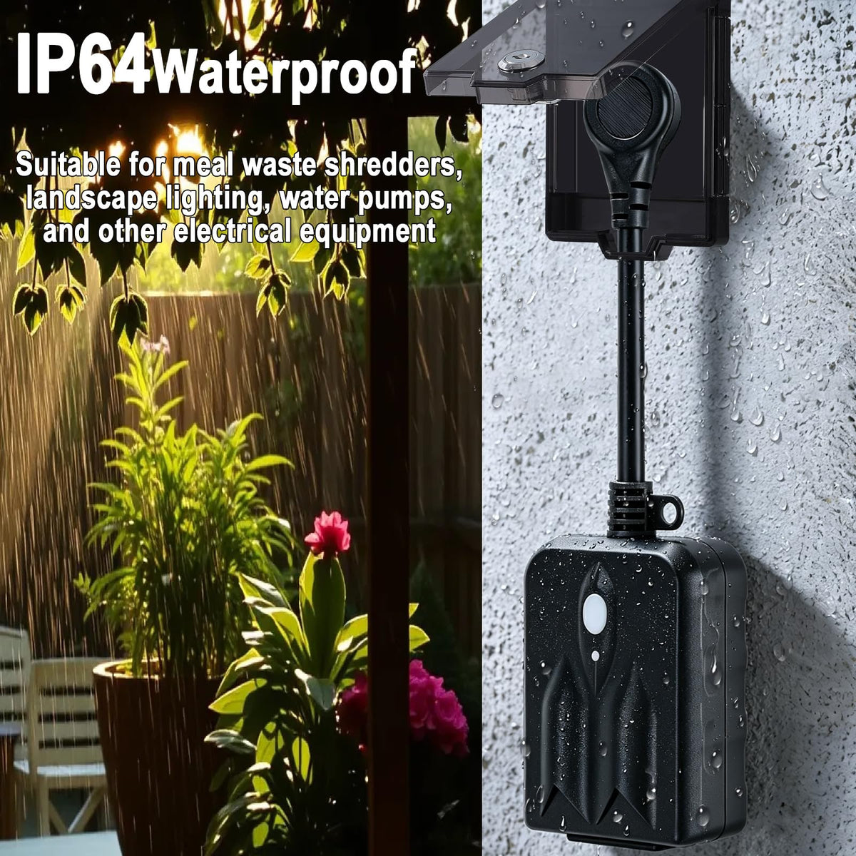 OUCUC Garbage Disposal Switch Wireless Socket,Food and Waste Disposal Kit