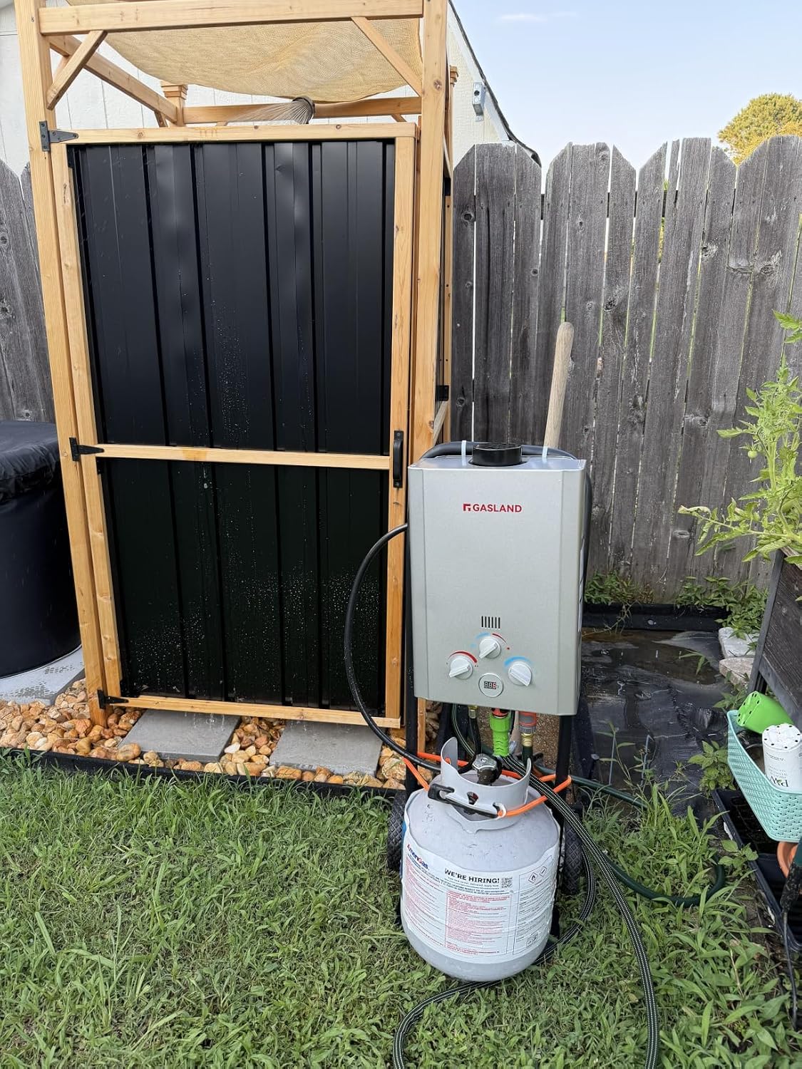 BE158S Tankless Water Heater Propane | CSA Certified | 6L 1.58 GPM | Portable Outdoor Camp Shower, Overheating