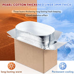 30 Pcs Insulated Shipping Box with Liner Bag, 9" x 5" x 6"